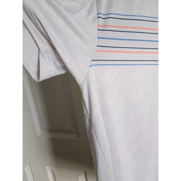Callaway golf shirt Polo optidri medium white striped comfortable athletic sport - Picture 4 of 5